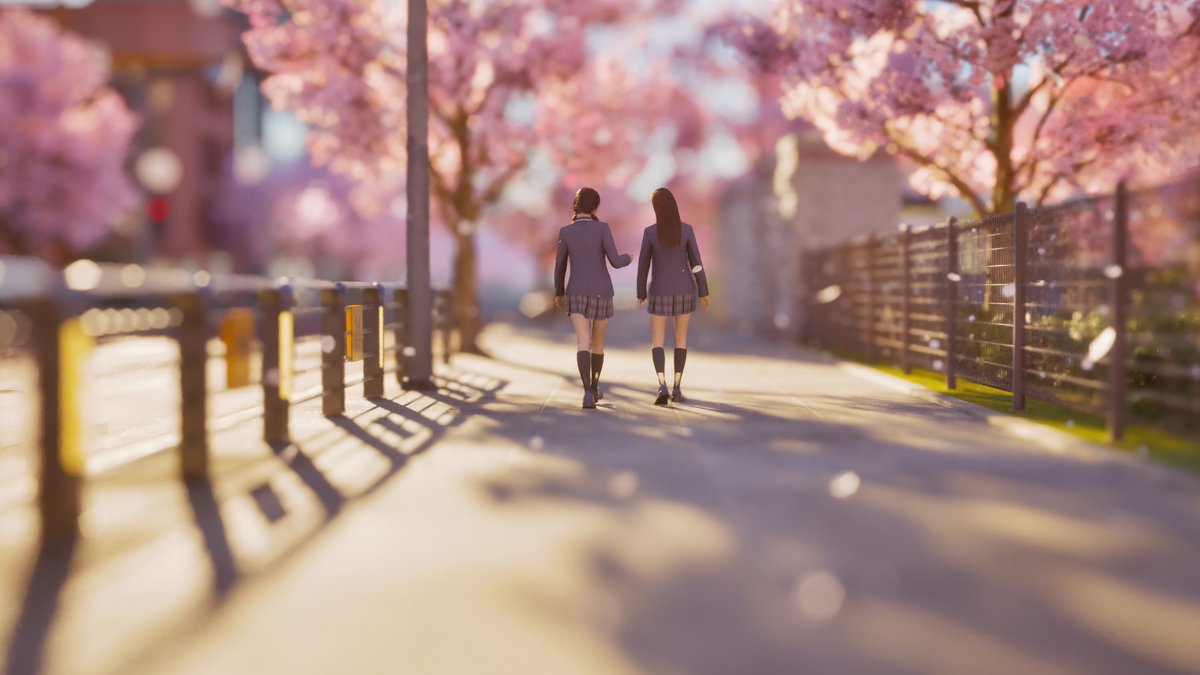 nanonandana's tweet image. 桜の道  #inZOI