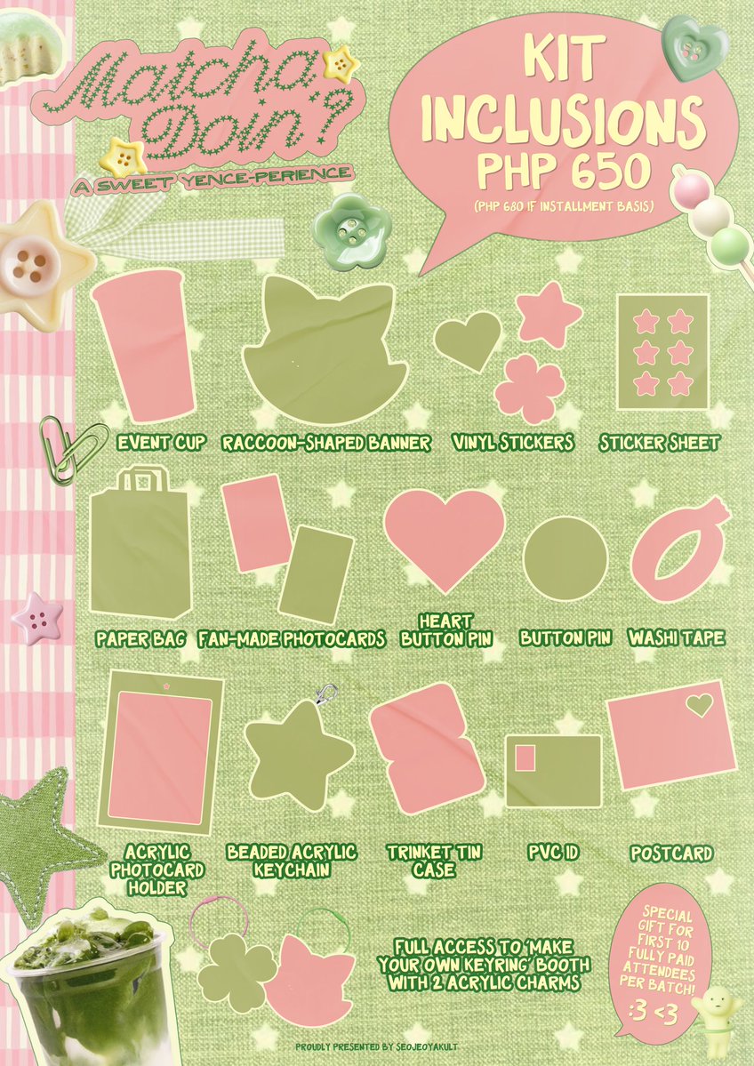 All is sweet and lovely, especially when we're with you! ⭐️

seojeoyakult proudly presents:

Matcha Doin'?: A Sweet Yence-perience - A Birthday Celebration for AHOF's JL Gaspar 🍵🍓

Grab a chingu and collect all memories bound for happiness all your days! 🩷

Batch 1: