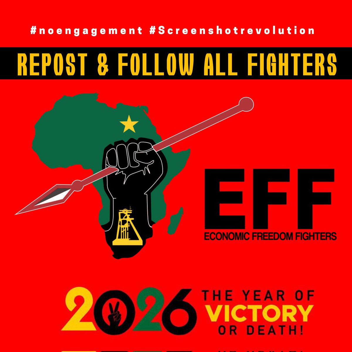 BaloyiBena73437's tweet photo. If there is a fighter I haven't followed. Please avail yourself here . I'm following each and every Fighter. Let's register to vote EFF. https://t.co/l1BH460JkM
