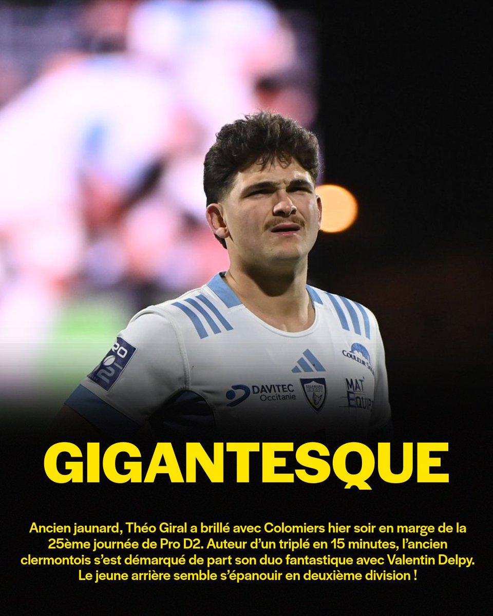 asmrugbysupport's tweet image. 𝘾𝙚𝙩 𝙖𝙣𝙘𝙞𝙚𝙣 𝙖𝙪𝙫𝙚𝙧𝙜𝙣𝙖𝙩 𝙗𝙧𝙞𝙡𝙡𝙚 𝙖𝙫𝙚𝙘 𝘾𝙤𝙡𝙤𝙢𝙞𝙚𝙧𝙨 🔥

La performance XXL de Théo Giral contre Dax 🤯

#asm #rugby #yellowarmy