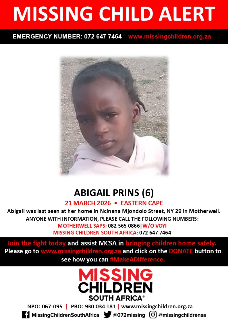 Missing Children SA tweet media