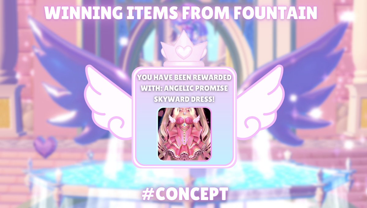 🚨 WINNING ITEMS FROM FOUNTAIN CONCEPT 🤍💫

Imagine trying to trade for ONE item, thats going up by the second... Why Not Just Win Items From The Fountain?? 🤞⛲️

It would be on the rarer side, not as rare as halos, but not as common as the other outcomes! ✨

#Royalehighconcept