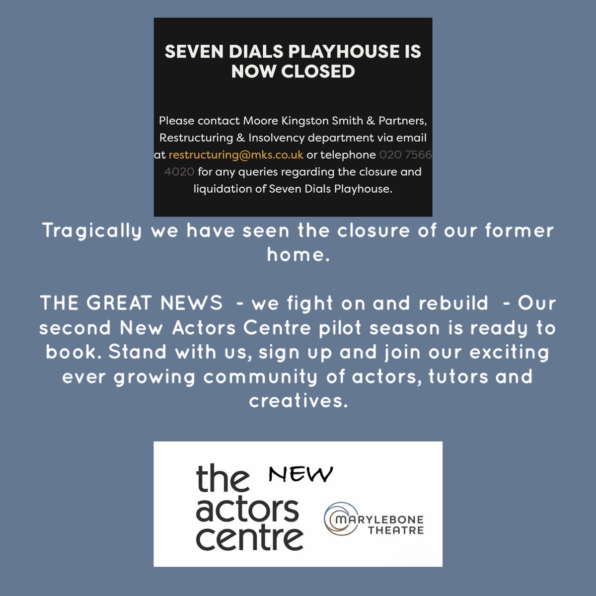 thenewactorscentre tweet media