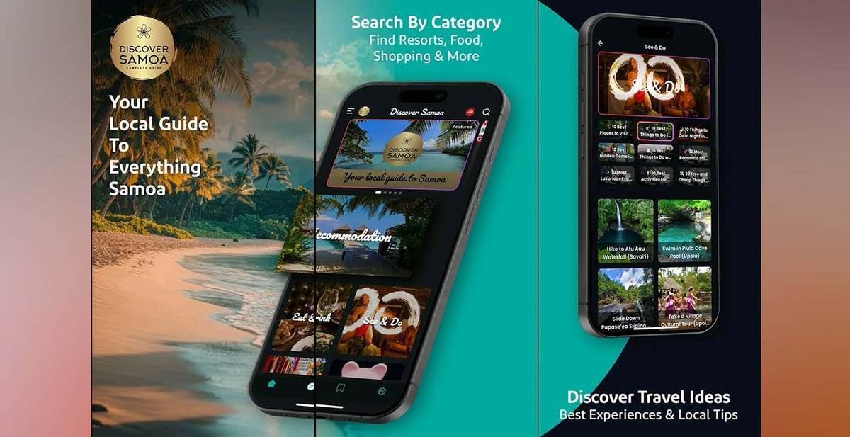 RepPlusUK's tweet image. 🌴✨ Exciting news for travellers and island lovers! The new Discover Samoa App has launched — your guide to Samoa’s beauty, culture, and hidden gems. 

📲 Download now and start your adventure! 

#DiscoverBeautiful #BeautifulSamoa #BucketListDestination #RepPlusClient