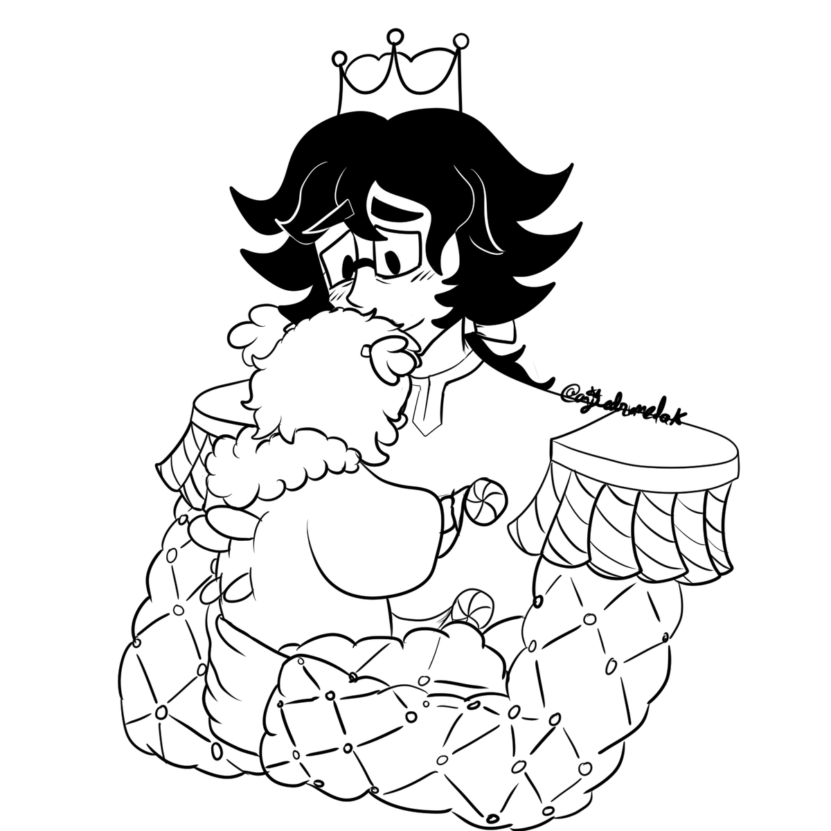 anjiedromeda's tweet photo. In the future, Riddley and Kronya become parents, and their daughter takes more of Kronya's Sugar Plum Fairy traits than Kronya shows (aka wings). During those growing pains, their daughter becomes a true daddy's girl. https://t.co/etqdupNNA6