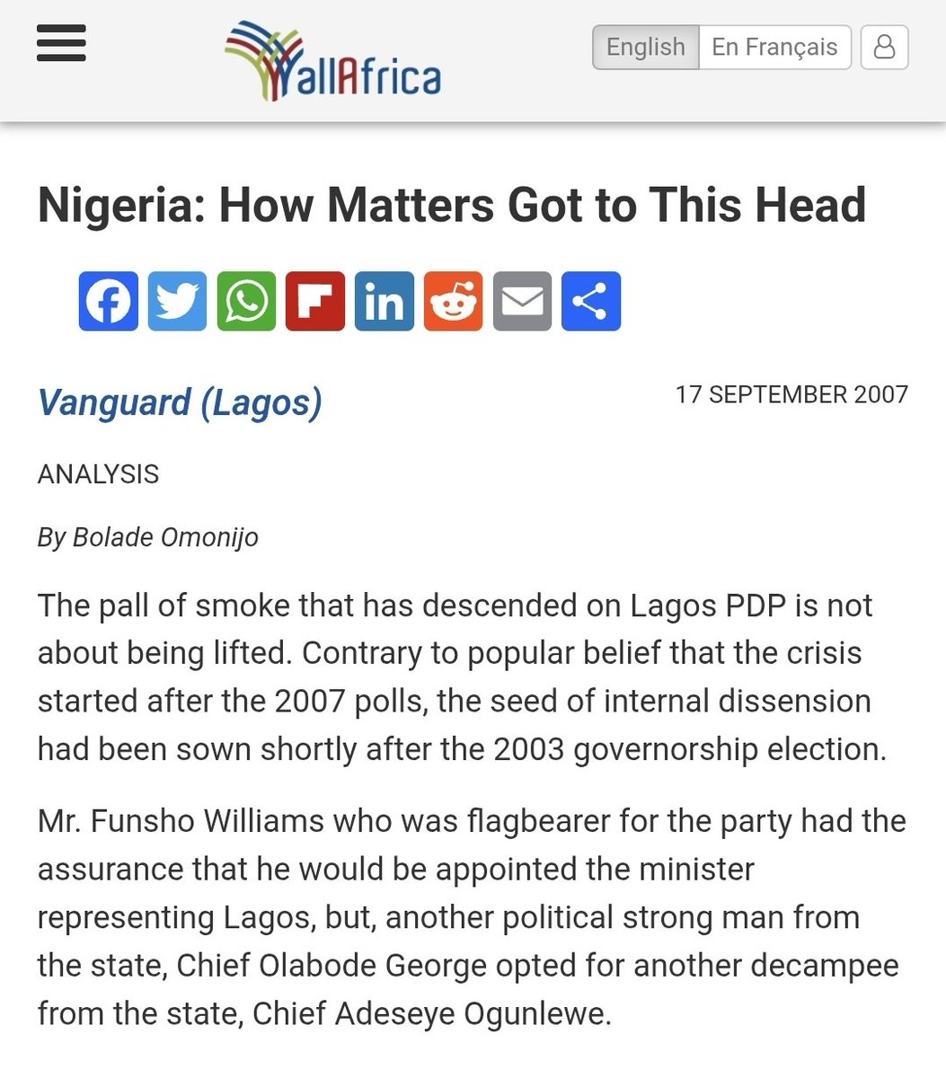 Who killed Funsho Williams ?

We all know who Funsho williams is and how he died.. so I won't go into all of that. What I will show you is what you didnt know before Funsho died.

1. PDP has an internal crisis

2. The party had several factions 

3. The crisis was based on Bode