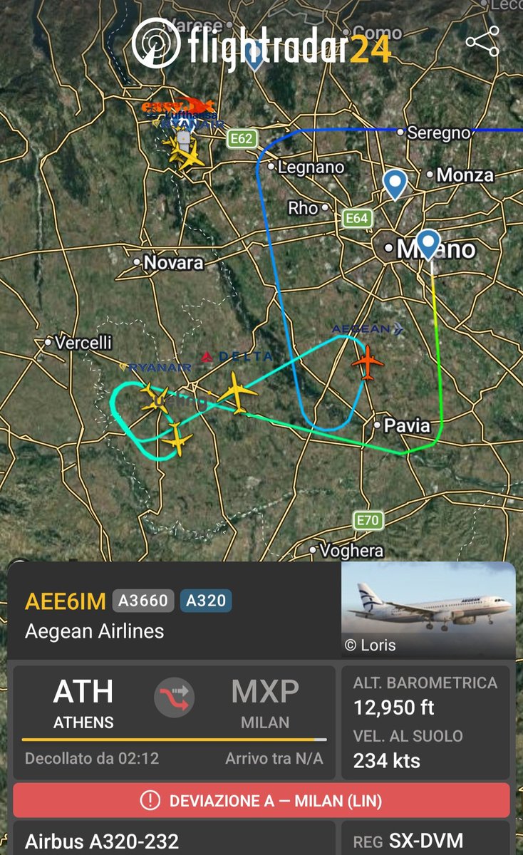 VolaMalpensa's tweet image. Il volo #DL174 in arrivo da #Atlanta ha dichiarato emergenza per un problema idraulico, causa utilizzo singola pista per lavori gli altri traffico hanno atteso la fine dell'evento che non ha causato ulteriori problemi dopo l'atterraggio del 767 

#emergency #malpensa #avgeek