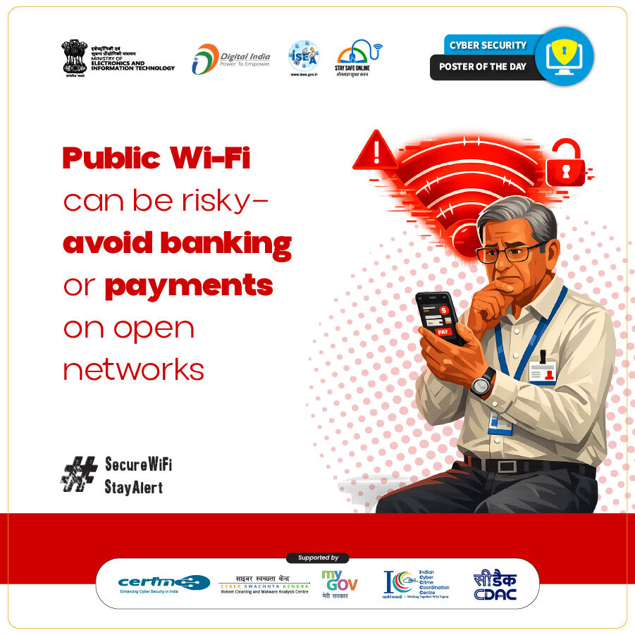 InfoSecAwa's tweet image. #Poster
Think before you connect! Open Wi-Fi can expose your sensitive data—use secure networks for financial transactions.

#SafeBrowsing #CyberHygiene #DataProtection #StaySafeOnline #SecureWiFi #BeAware