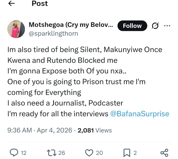 Kwena Molekwa tweet media