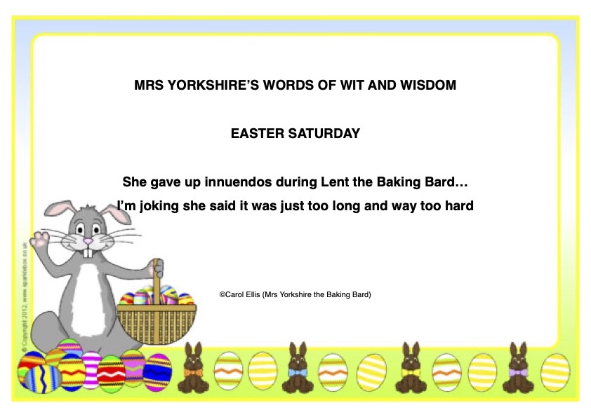 Mrs Yorkshire the Baking Bard tweet media
