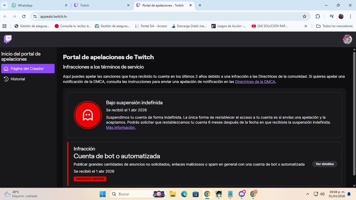 YezakiaGames's tweet photo. @TwitchSupport You unfairly banned a follower from the entire platform for "bot or automated account" and also an IP ban, but he’s not a bot. he’s a REAL PERSON. His account is Zerohado. https://t.co/ETGHztApW1