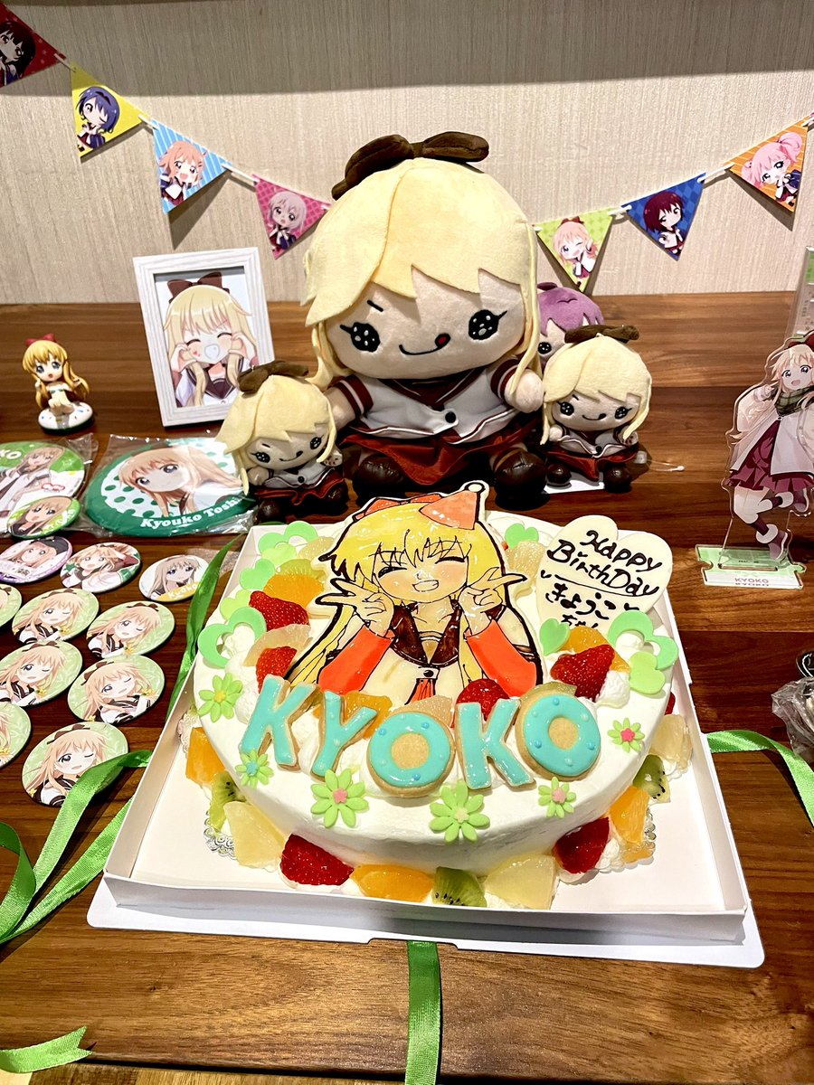 tsukamin's tweet photo. 京子ちゃんお誕生日ケーキ🍰可愛いね！ #ゆりば https://t.co/ozOQo34GGr