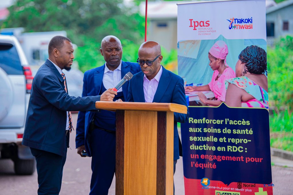 PnsaD5822's tweet photo. @Pnsa5822 lance officiellement la construction du nouveau bâtiment du centre des jeunes à travers la pose de la 1ère pierre par le SG à la santé publique et hygiène, le 03 avril 2026 à l'INPESS avec l'appui financier de @MakokiYaMwasi https://t.co/XlPcZsUBrp