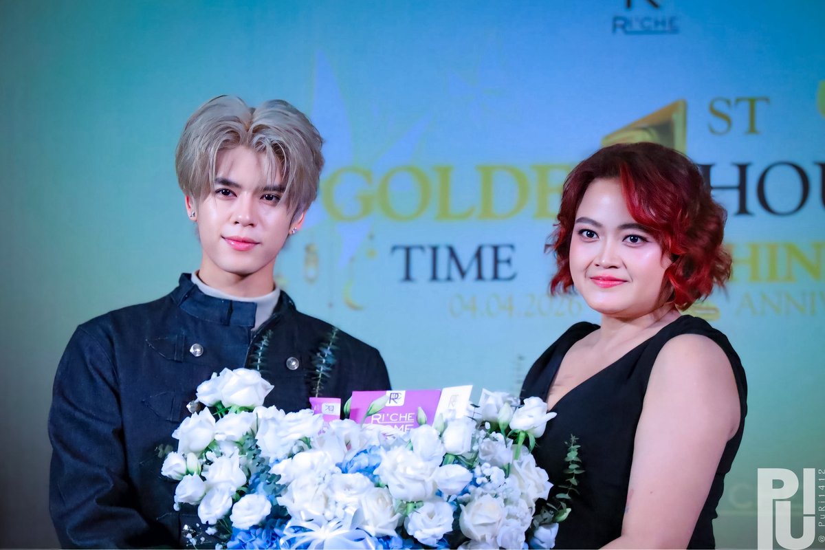 baifern_puri's tweet photo. ขอบคุณทาง Riche ที่เชิญดรณ์มาในวันนี้ค่ะ

#Riche1stAnniversary
#DornKhumraj  #NexT1DE_DORN https://t.co/maj7jJ2pxs