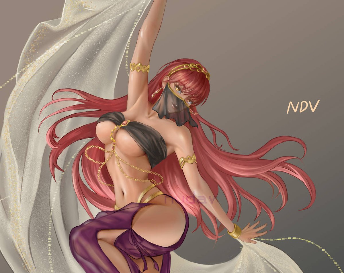 nudav_'s tweet photo. [NIKKE] Volume - Belly Dance Special Edition

Music, style, and now... this dance. I own every stage I stand on. Take a good look, 'cause this Queen doesn't perform twice

#NIKKE #GoddessOfVictoryNikke #Volume #BellyDance #Fanart #CharacterDesign https://t.co/beVCcqCiPG