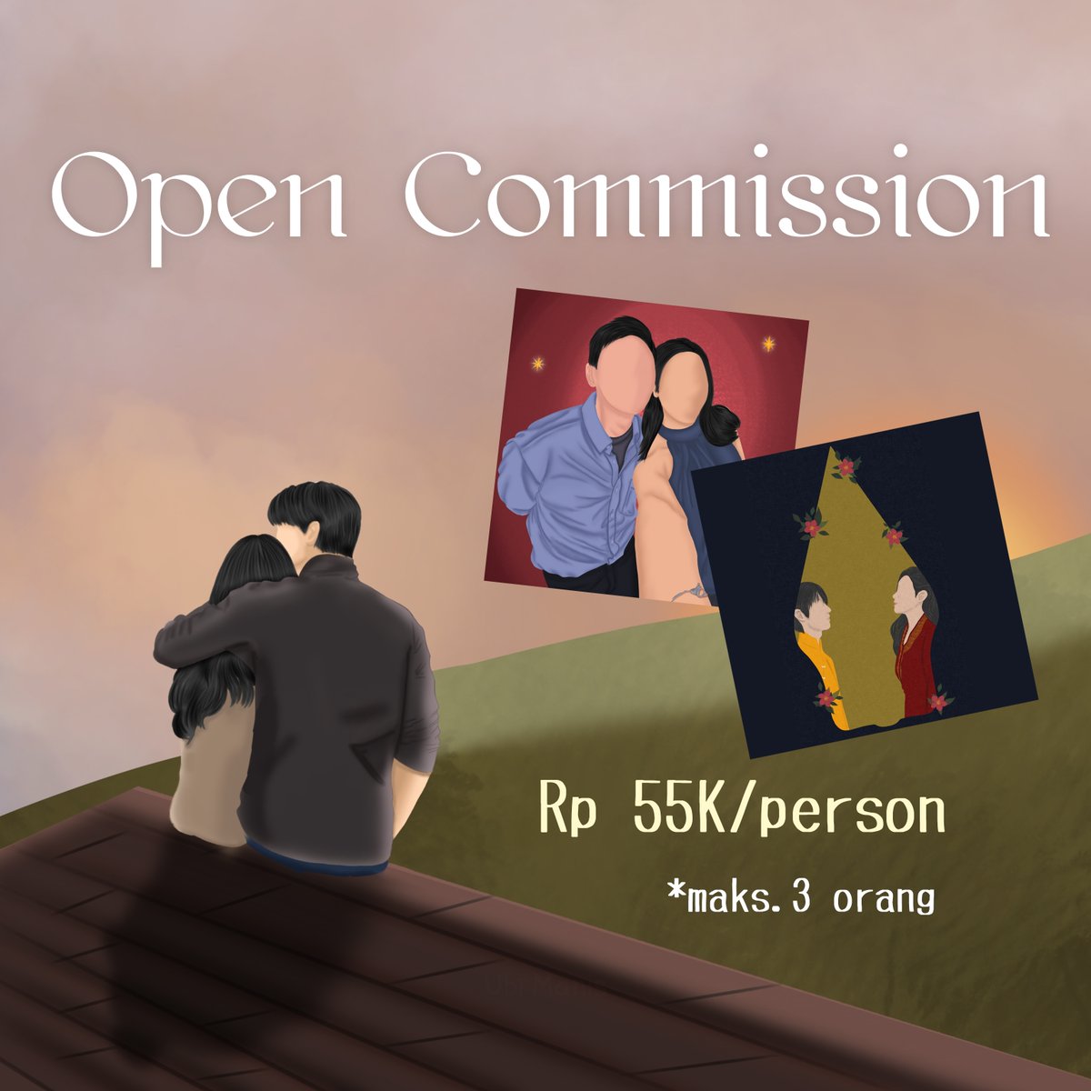 selasarumah's tweet image. ⭐OPEN COMMISSION — Style 4 ⭐

- color only
- max. 3 persons

Payment via GoPay, Dana, Mandiri.
Local only 🇮🇩

terms of service: selasarumah.carrd.co/#howtoorder

RT &amp;amp; likes mean a lot 🤍
#opencommissions #zonauang #commission #zonajajan #artidn #zonakaryaid