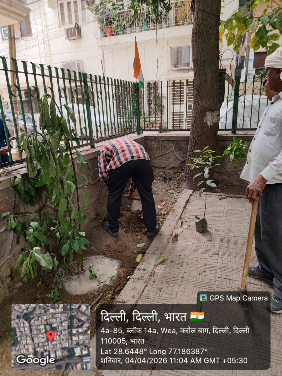 ArtiChawlaBjpRN's tweet image. WEA, करोल बाग के 14A ब्लॉक (वार्ड 141) में पेड़ लगाने एवं सफाई का कार्य जारी। 🌱🧹

हरित और स्वच्छ वार्ड की दिशा में निरंतर प्रयास।

— डॉ. आरती चावला
निगम पार्षद, वार्ड 141, राजेंद्र नगर

#WEA #14ABlock #Ward141 #TreePlantation #Swachhta