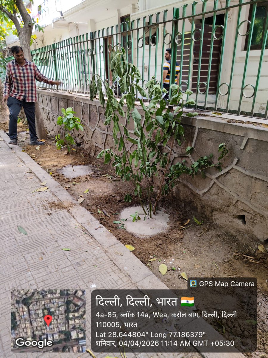 ArtiChawlaBjpRN's tweet image. WEA, करोल बाग के 14A ब्लॉक (वार्ड 141) में पेड़ लगाने एवं सफाई का कार्य जारी। 🌱🧹

हरित और स्वच्छ वार्ड की दिशा में निरंतर प्रयास।

— डॉ. आरती चावला
निगम पार्षद, वार्ड 141, राजेंद्र नगर

#WEA #14ABlock #Ward141 #TreePlantation #Swachhta
