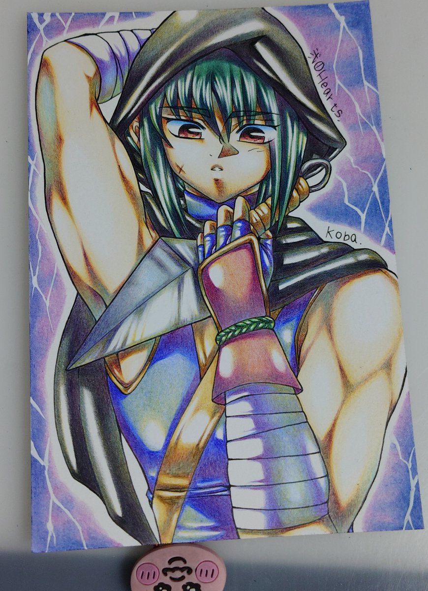 色鉛筆塗り終わり🌈
今回はMITSUBISHIの色鉛筆使用✏️
ハガキサイズに今回も着色
ハガキに塗るのは時短になるが
細部まで塗れないので頑張って塗ってもこの位が限界😇
次回のイラスト本に載せよう（B5サイズに引き伸ばして掲載予定ですが原画はハガキサイズ🔍️）
#色鉛筆イラスト
#手描き