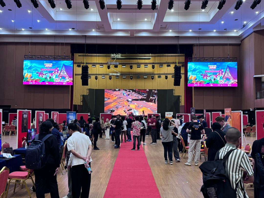 indiejam_my's tweet photo. We're wrapping up on an exciting first day at Indie Jam - featuring not only game demos, but also our Stamp Rally, Student Game Jam, mentorship sessions, talks and more! https://t.co/CLvNvMS0UK