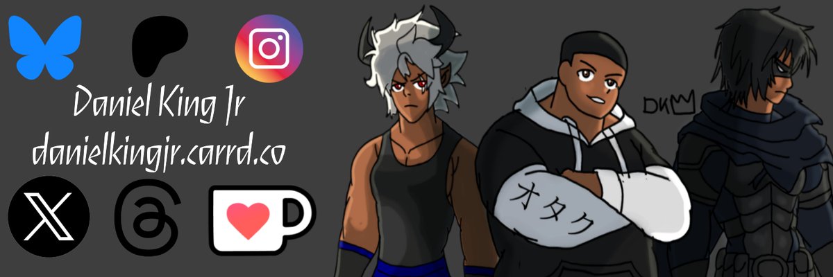 DanielKingx16's tweet photo. My New Header / Social Media Cover Image
#header #coverimage #medibangpro https://t.co/02NCOmUBZM