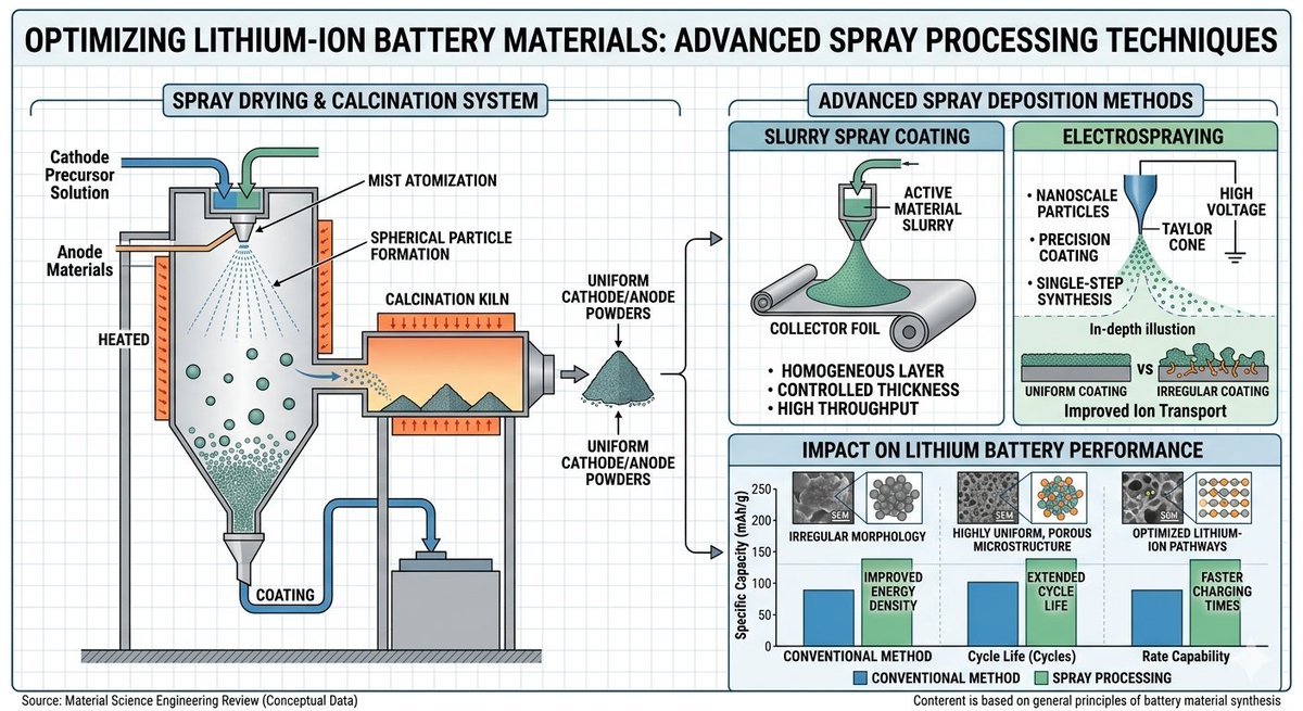 Sinothermo's tweet photo. Optimizing energy density in lithium batteries starts with superior spray drying. 🔋 Discover how our precision thermal engineering ensures uniform particle size and high purity for cathode materials.
https://t.co/LV5j9Kw966
  
#LFP #ThermalEngineering #B2B #BatteryTech https://t.co/wWogPTxVg1