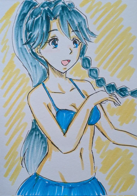 #ゴープリ10周年なので海藤みなみさん3733枚描いてお祝い (1578.1579.1580.1581) 息抜きらくがき。