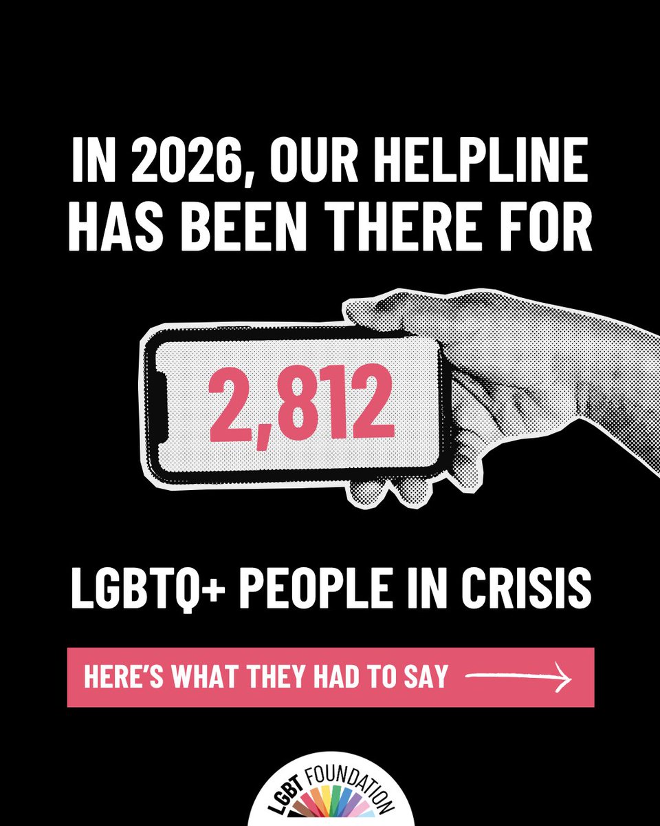 LGBTfdn's tweet image. Just 24 HOURS LEFT 💥
For over 50 years, our helpline has been a trusted source for LGBTQ+ people in crisis. Today, we need to act urgently to protect this vital resource. Visit lgbt.foundation/donate to help us meet our goal. 🙌

#LGBTQSupport #UKLGBTQ #LGBTQHelpline