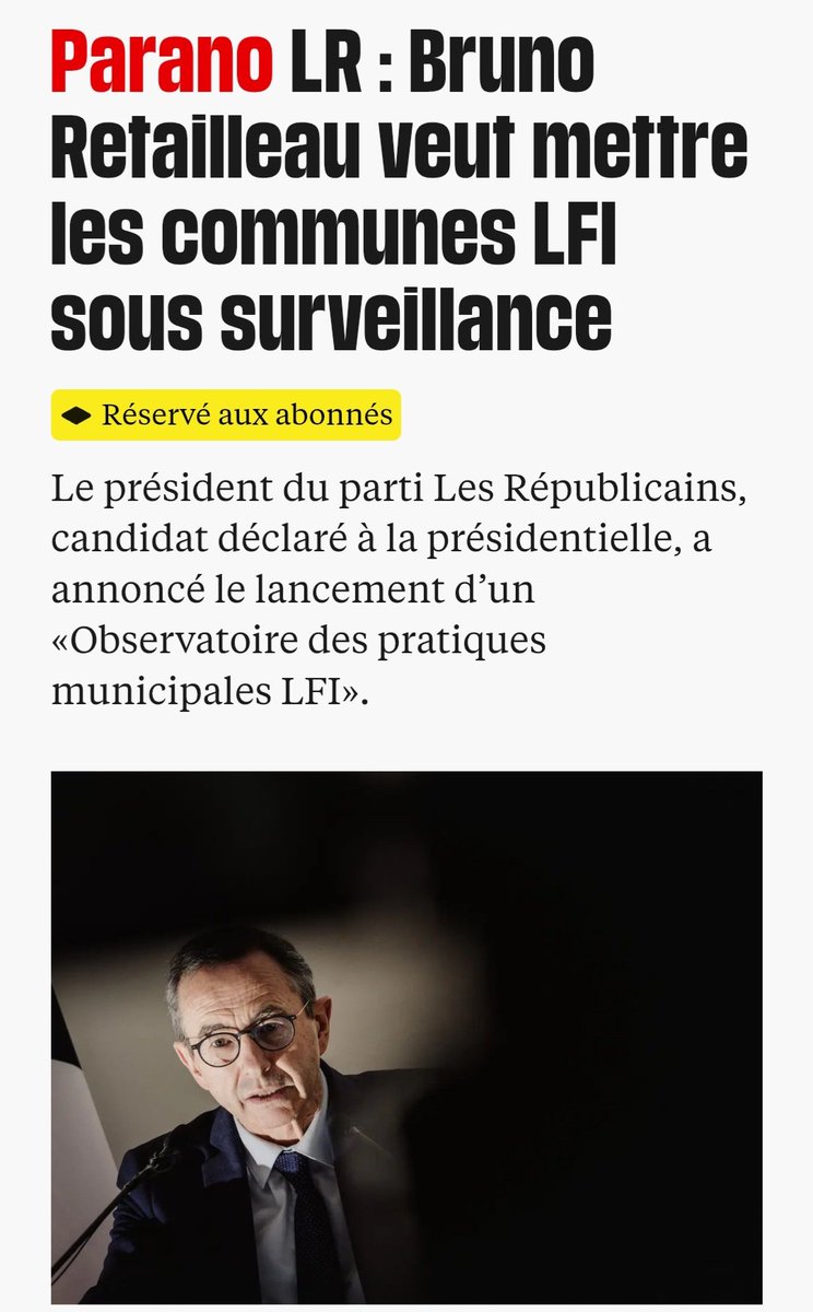 Ça fraude, ça vole, ça triche, ça fricote avec des terroristes : non mais sérieusement Les Ripoublicains, surveillez plutôt vos Sarkozy, Dati, Guéant, Hortefeux, Fillon, Balkany.  Mais il est vrai que pour Retailleau, "l’État de droit n’est pas intangible ni sacré". La preuve...