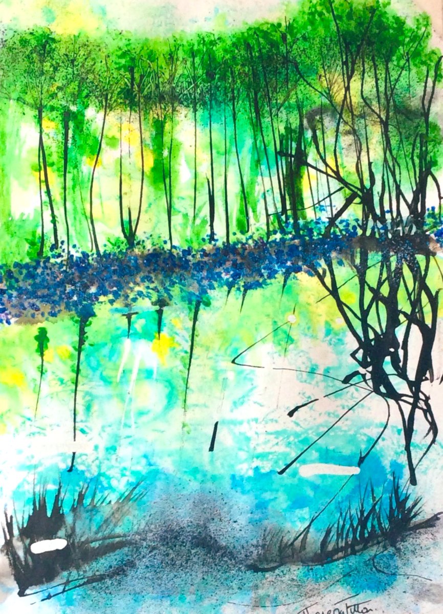 TheresaFitton1's tweet image. Walking In Spring 
Watercolour Inks
#artistonx #contemporaryart #INK