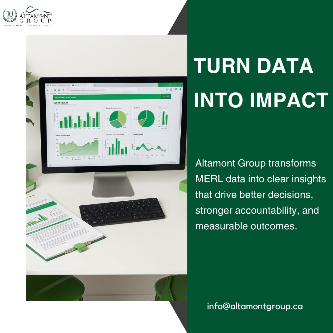 Too many programs collect data… but struggle to turn it into meaningful decisions.
 
At Altamont Group, our outcomes-focused MERL solutions go beyond reporting. We generate robust evidence and actionable insights to help you:
• Understand what works (and what doesn’t)
• Adapt