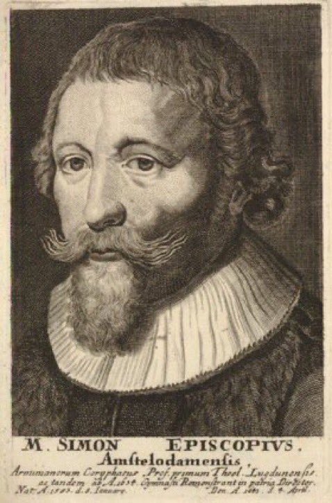jdmccafferty's tweet image. 4 Apr 1643: d. Simon Episcopius, Arminian theologian, in #Amsterdam #otd (BM/ Googlebooks) He described Samuel Ward of #Cambridge as the most learned of the #British at Dort &amp;amp; also disputed with Peter Wadding SJ, Luke Wadding of #Waterford’s brother