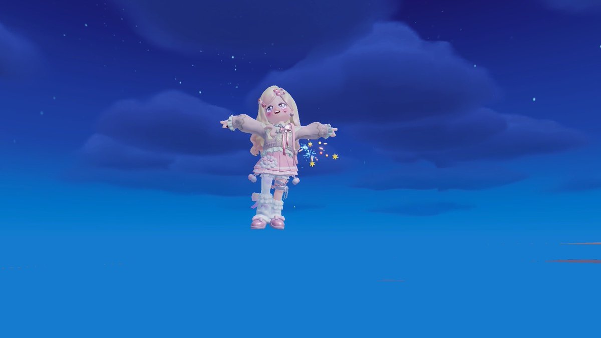 私も頑張って写真撮ってたら
バグって浮いてた笑笑
＃ハートピア
＃ハートピアスローライフ