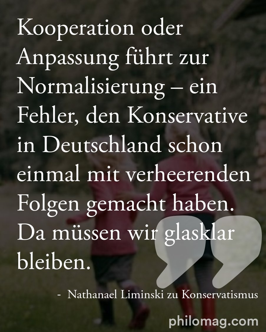 philomagde's tweet photo. Ist der Konservatismus noch ein tragender Pfeiler der liberalen Demokratie? Der CDU-Minister Nathanael Liminski und der Politikwissenschaftler Thomas Biebricher im Gespräch über anspruchsvollen Konservatismus und darüber, wie man die AfD widerlegt. https://t.co/rPcKW6iXpk https://t.co/5Y4UVhylHZ