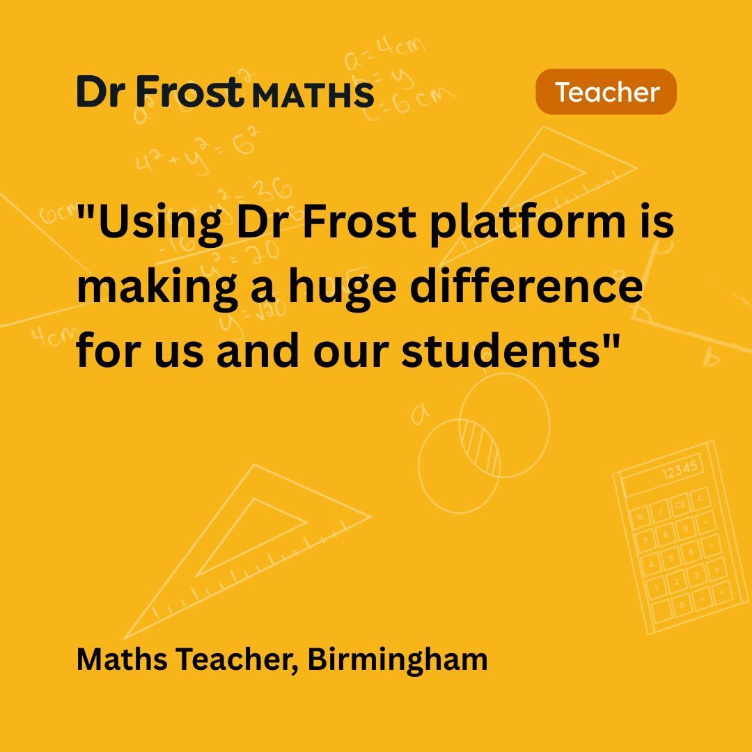 Dr Frost Resource Team tweet media