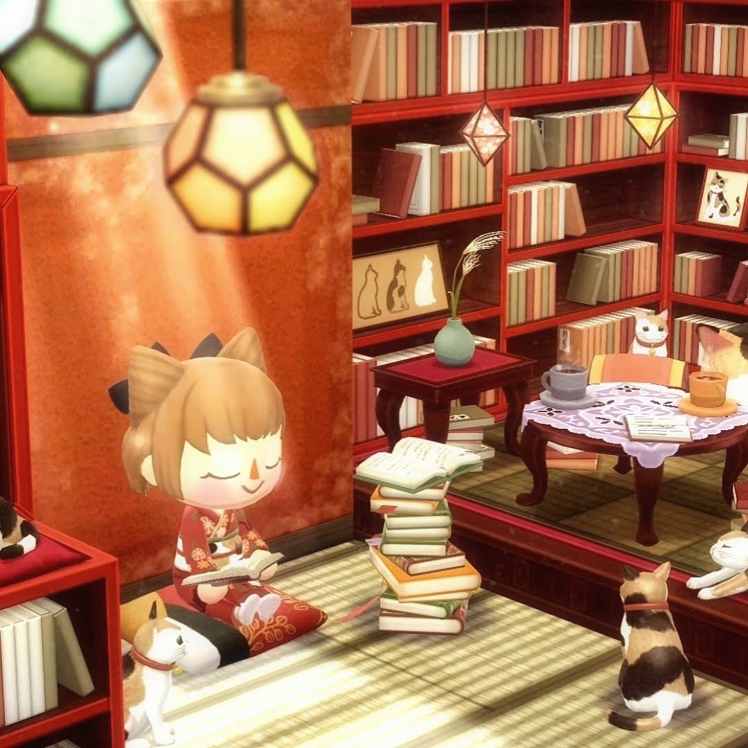 maru_acpc's tweet photo. 🐱ネコのいる古本屋さん📖
昔のボツ画

#ポケ森 #ポケ森写真部 #ポケ森レイアウト #acpc #ACPCgallery https://t.co/No6aHXDmof