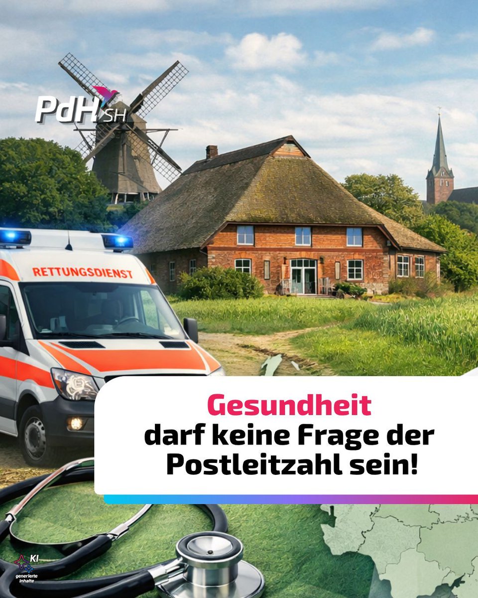 PdH_SH's tweet photo. Gute Versorgung ist kein Luxus.
Sie ist Voraussetzung für ein funktionierendes Leben – egal wo man wohnt.
Oft wird genau das im ländlichen Raum nicht erreicht.
Und zu oft wird so getan, als wäre das unvermeidbar.

👉 Wir zeigen, wie es besser gehen kann. 

#dagehtnochmehr #pdh_sh https://t.co/5kgxU2un08