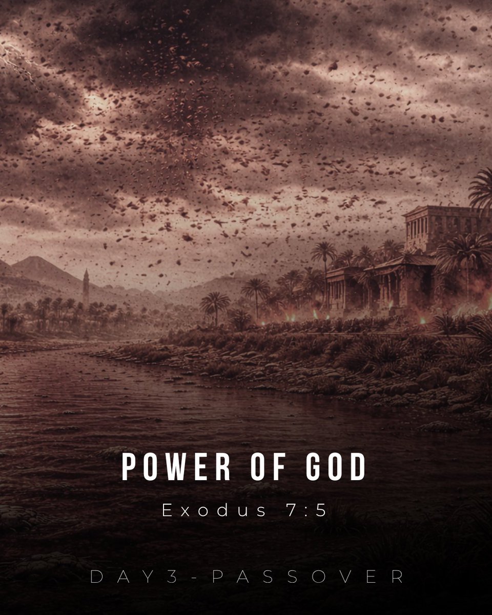 Day 3 of Passover – The Power of God Revealed

"And the Egyptians shall know that I am the Lord, when I stretch out My hand on Egypt and bring out the children of Israel from among them.”
Exodus 7:5

Through the plagues, God reveals His power.
Not just to free Israel - God’