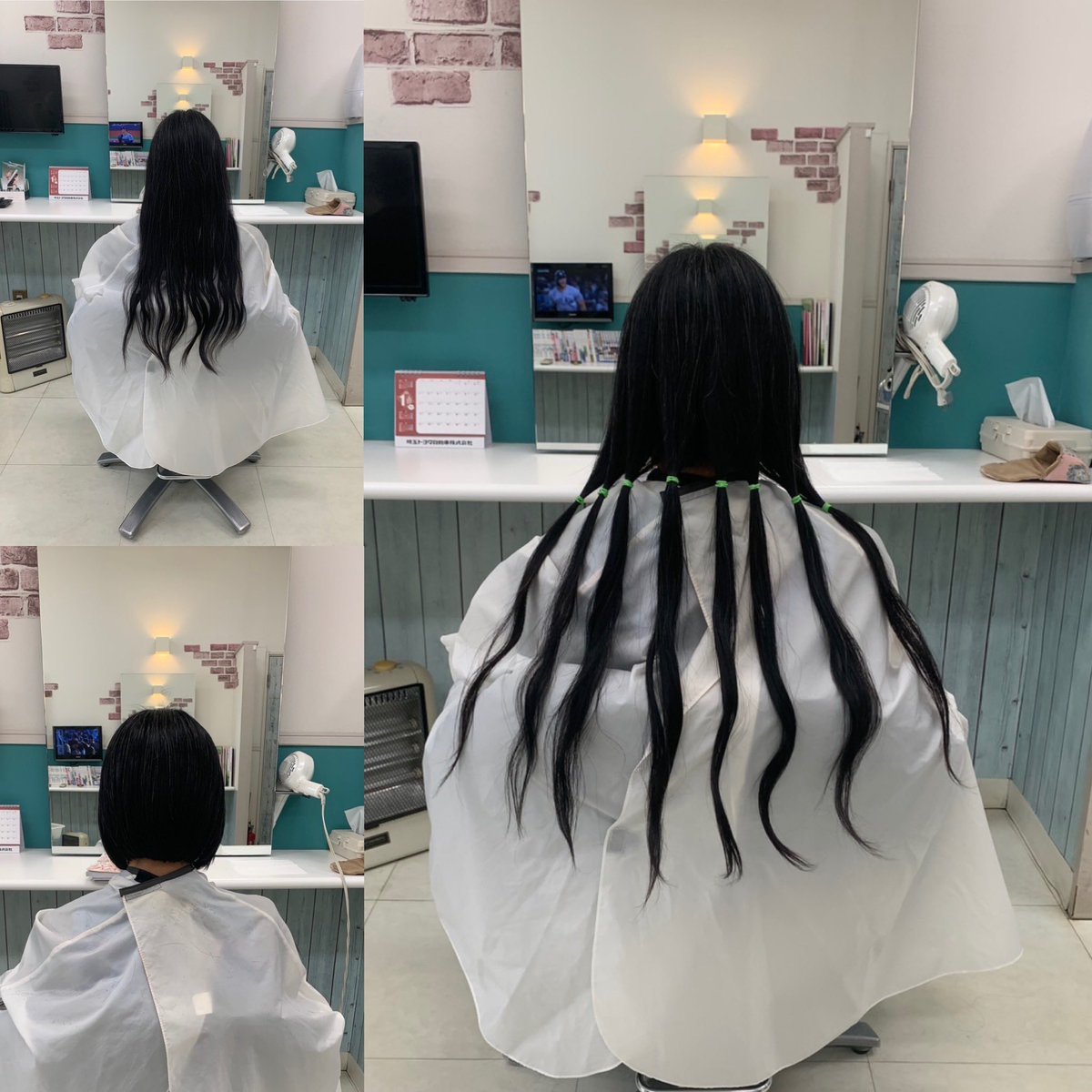 wingfour4's tweet photo. 狭山市内からご新規でのご来店となりましたS様は今回が初めてのヘアドネーションで4年も伸ばし43cmもの髪をご提供頂きました!アゴラインのボブでイメージチェンジです。S様ありがとうございました♪
https://t.co/vsBQ8TNdEF
#狭山市ヘアサロン
#狭山市美容室
#ヘアドネーション
#wingfour https://t.co/lHdFL10lPG