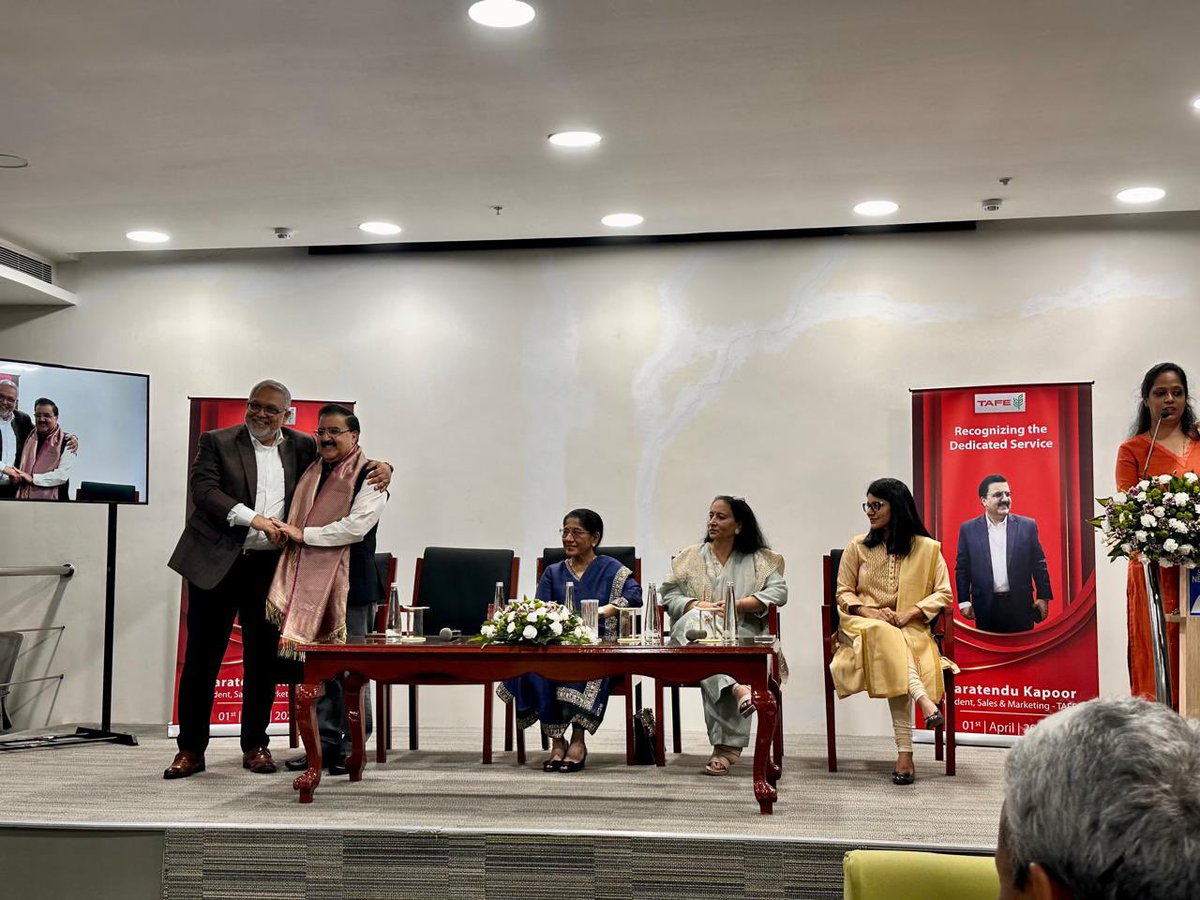 BK1902's tweet photo. Superannuated after 40+ years-32.5 yrs with Mahindra & 8.5 yrs with TAFE.
Grateful for far more than I deserved—especially the trust when I still had to prove myself.
Lessons that stayed:
• You’re only as good as today
• Step out of comfort zones
• Grow deep, not just fast
• Respect everyone—especially those who disagree
. Lie low when tides are against you
Taking back relationships, not numbers. Looking ahead to giving back to society & slowing down (learning that part!). Thank you all