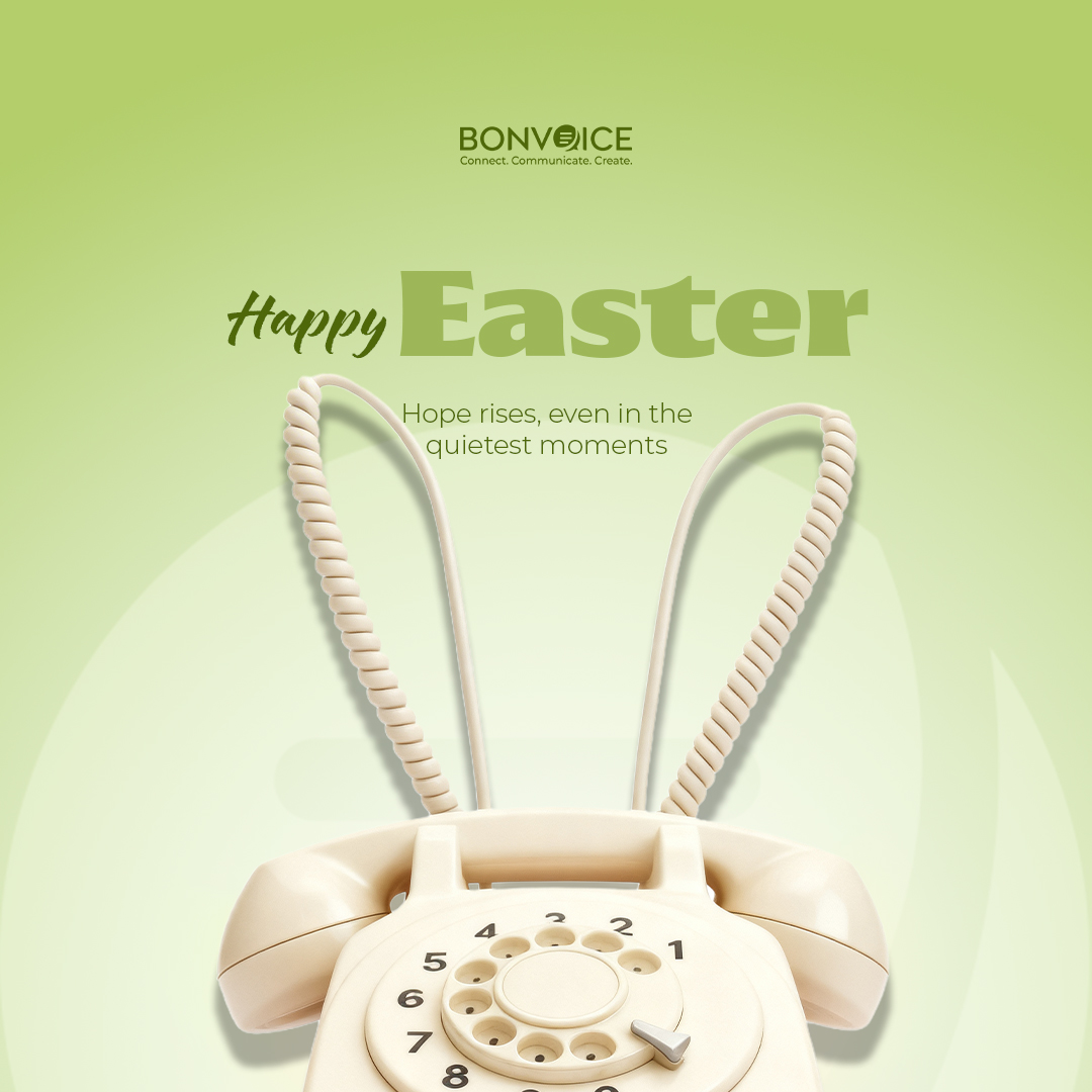 Bonvoice's tweet photo. May this Easter bring fresh energy, brighter days, and moments worth celebrating.  
Here’s to growth, positivity, and new possibilities ahead. Happy Easter!
#Easter2026 #HappyEaster #FreshStart #PositiveVibes #Growth #Bonvoice https://t.co/BSYaXsYtmW