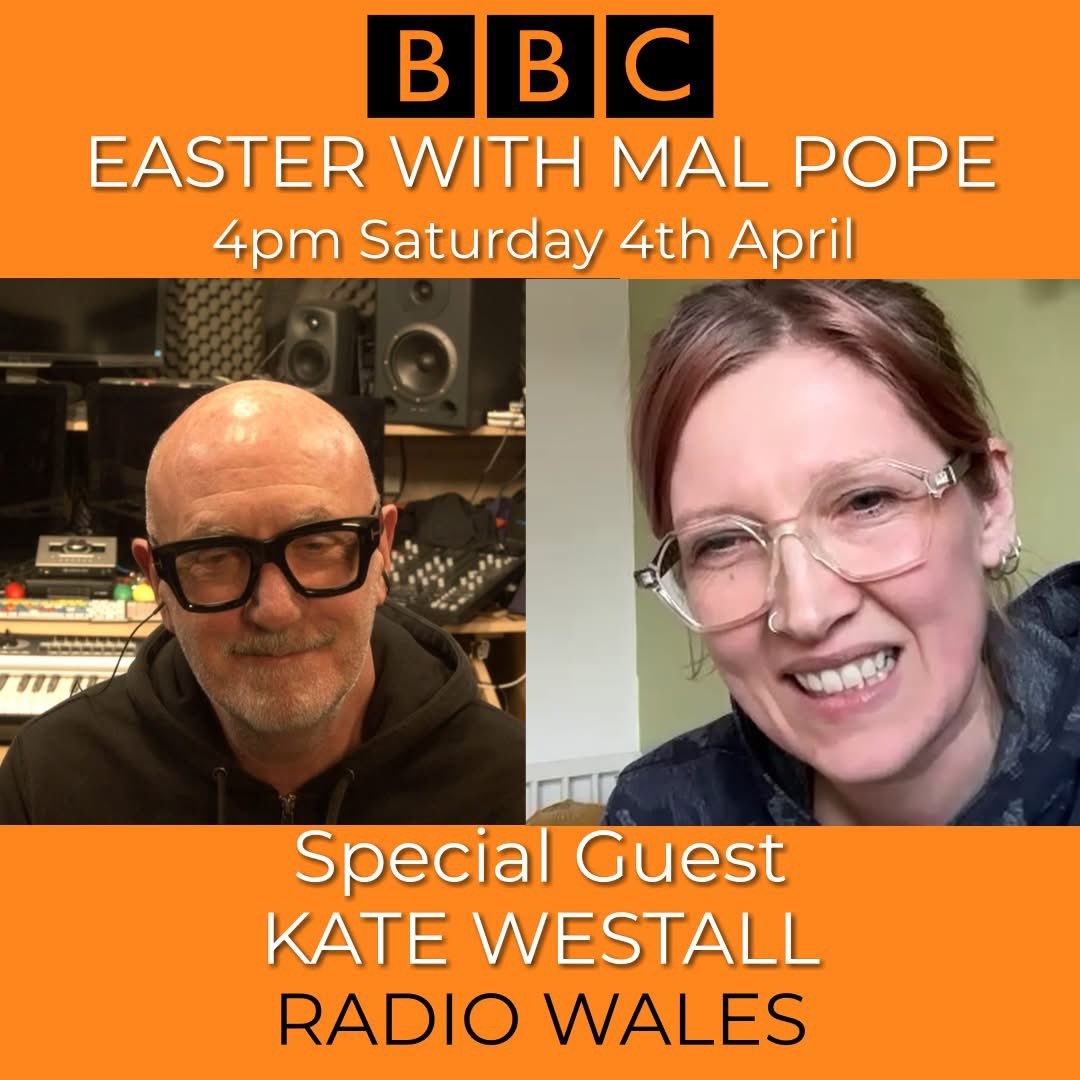 robwestallmusic's tweet photo. 🎶📻 The legend that is @malpope has an Easter special at 4pm today on @BBCRadioWales ft. fellow legends @martyn_joseph @grahamkendrick @MakeWayMusic @stevebalsamo &amp; my sister @katewestall who will be plugging our Easter Sunday Meditation programme (https://t.co/LcW4A6kHl6) 📻🎶 https://t.co/HIz8M1mQqS