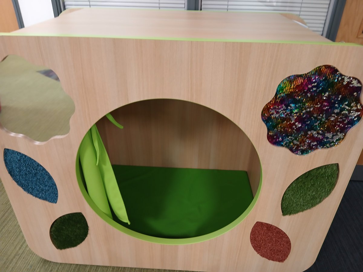 CaerphillyLibs's tweet photo. To celebrate Autism Acceptance Week, we would like to share the positive work of our service. Thanks to grant funding (facilitated by The National Library of Wales) we are delighted to reveal these beautiful sensory dens, recent additions to Caerphilly and Risca libraries. We https://t.co/D8L8McB1Kw