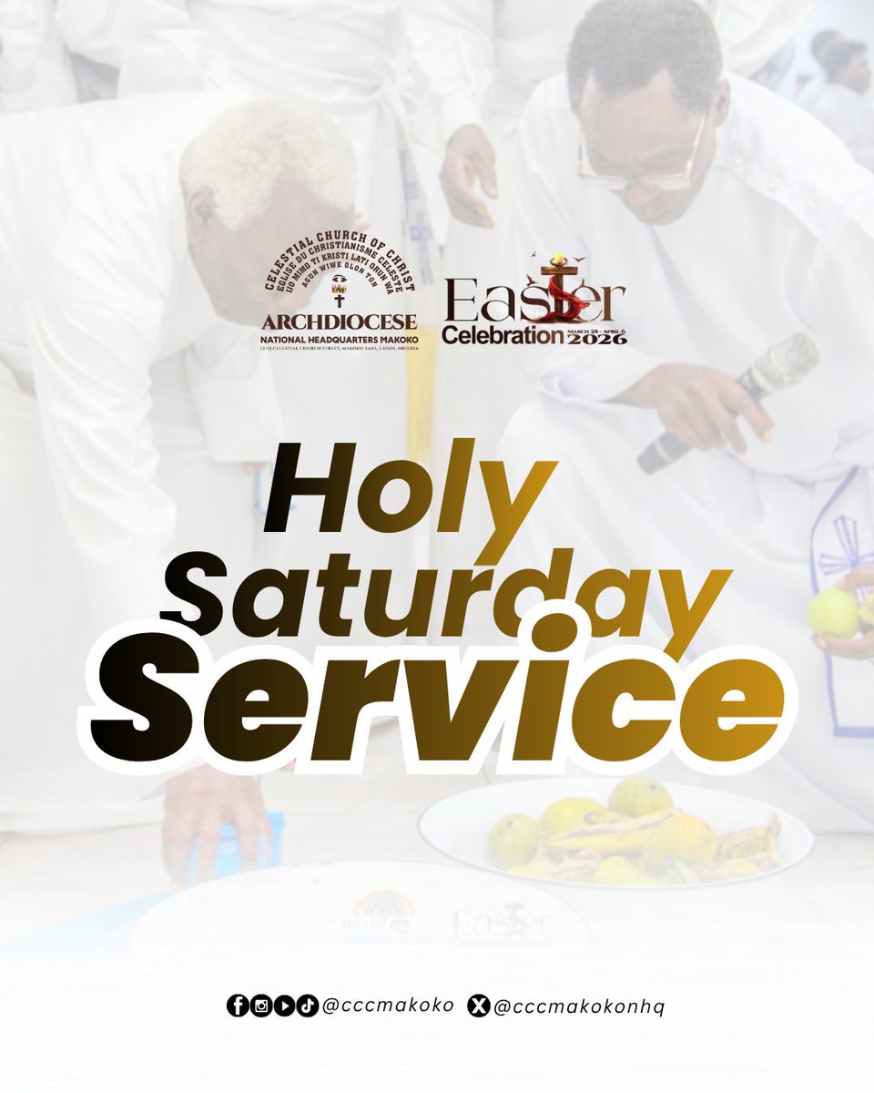 cccmakokonhq's tweet photo. Holy Saturday: In the silence, God is still working.”
A day of waiting, trusting God’s perfect plan.
Between the cross and resurrection, hope remains.
Be still—victory is coming.
#GoodFriday #HolyFriday #PassionWeek #CCCmakoko #CCCWorldWide https://t.co/STNlV7oQTG