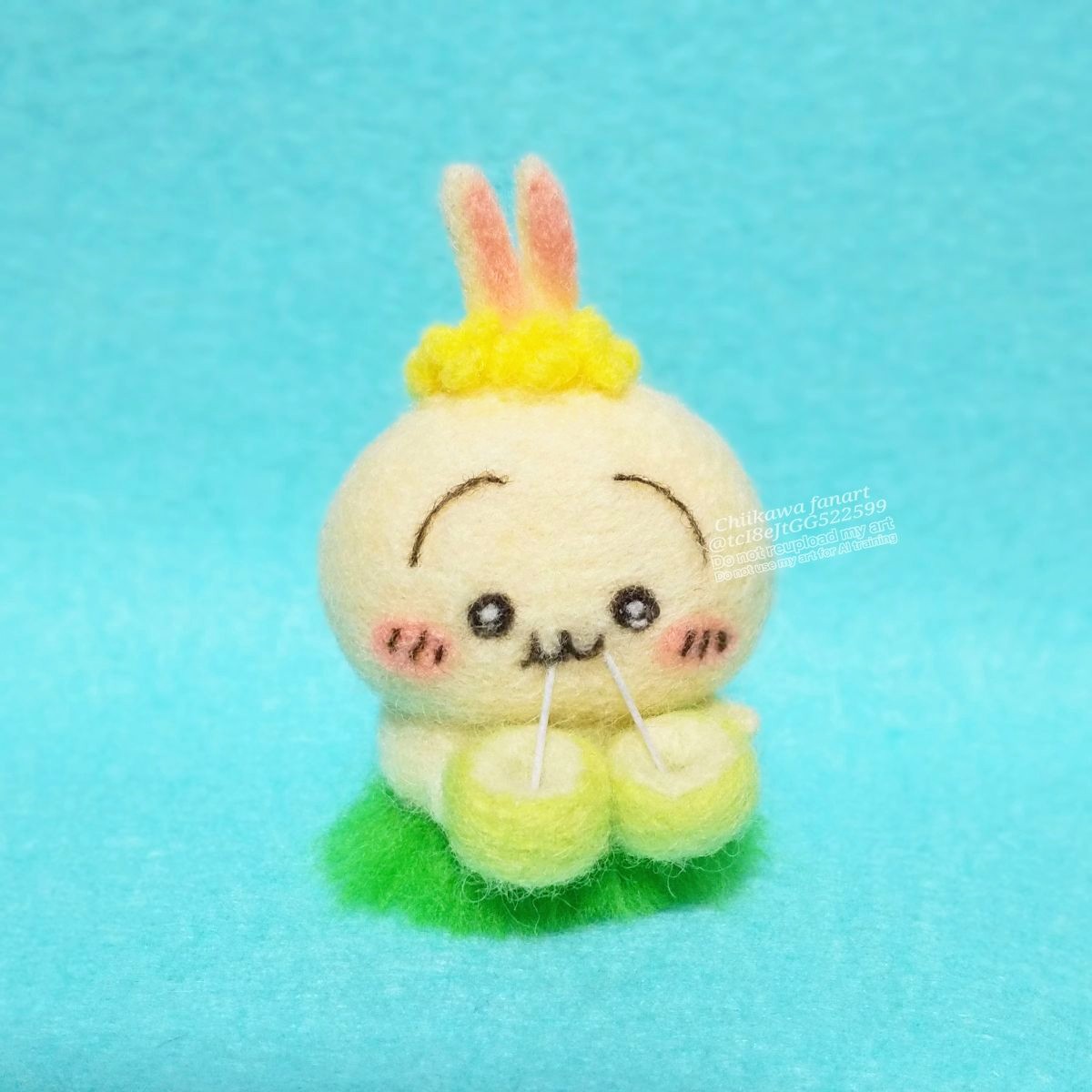 豆のスープ🫛羊毛フェルト(Needlefelt) tweet media