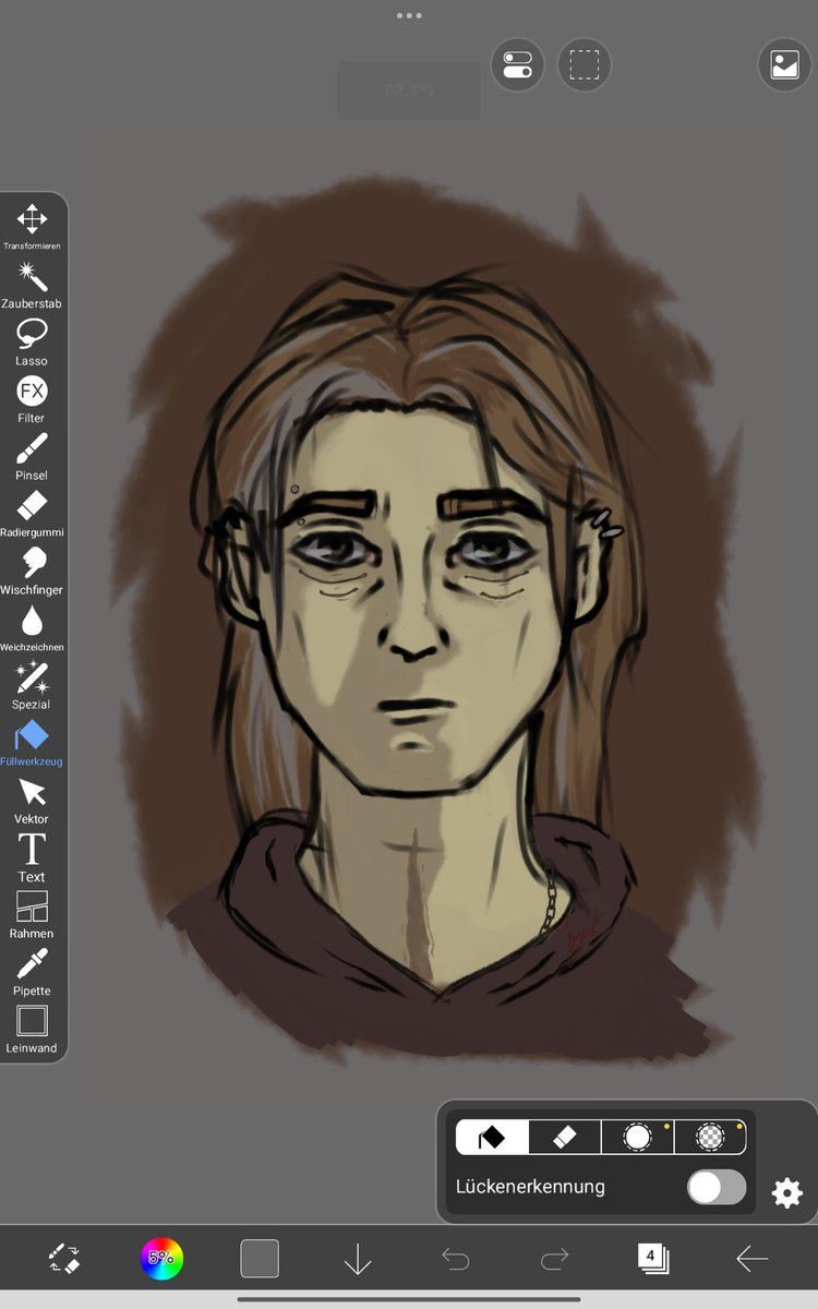 AnyLitshy's tweet photo. He looks so sad man.
 Listening to Calcutta while making that. Nice.
#sleeptokenfanart #vesselfanart https://t.co/y1JEpnCECa