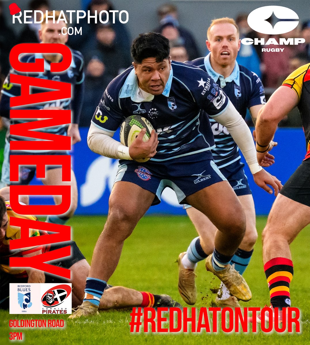 Off to take pics of <a href="/BedfordBluesRFC/">Bedford Blues</a> vs <a href="/CornishPirates1/">Cornish Pirates</a> <a href="/Champrugby/">Elior Champ Rugby</a> 

It's been a while - can't wait to be back at GR💙

#redhatontour