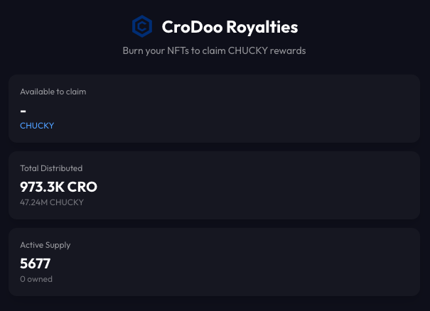 0xArtCro's tweet photo. Congrats @Boyos_ChiVerse 
You are first to burn CroDoo to claim royalties! https://t.co/JqCUfYG7ui