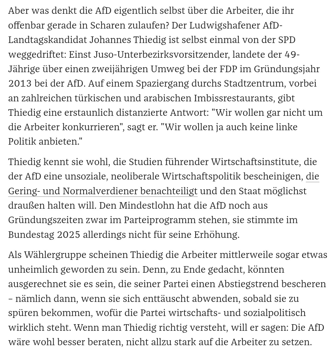 Den Arbeitern eine soziale alternative schaffen, mit ihnen stets verwurzelt bleiben und den "prole drift" liebgewinnen, statt sich abzuwenden für einen schönen Dienstwagen, dem Gefallen irgendwelcher CDUler und weil irgendwo noch die neoliberale Politik "kickt".