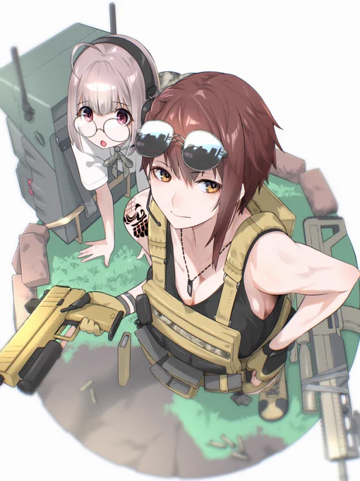 #NIKKEfanart #NIKKE 先日のらくがきに色をつけるなどしていた_(:3 」∠)_